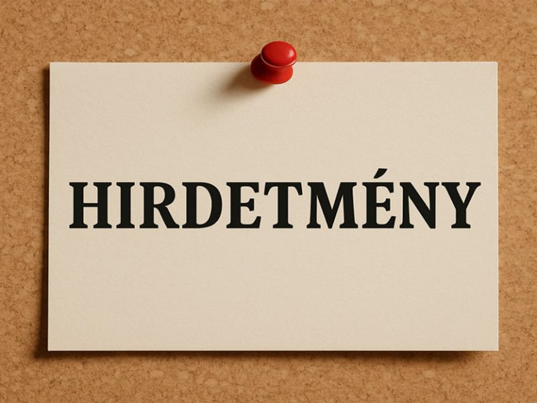 Elektronikus beiratkozási hirdetmény